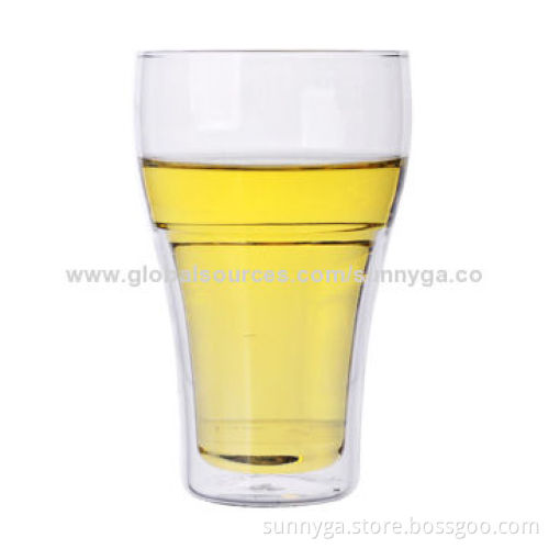 400mL Borosilicate Double Wall Glass Tumbler, 140mm HeightNew